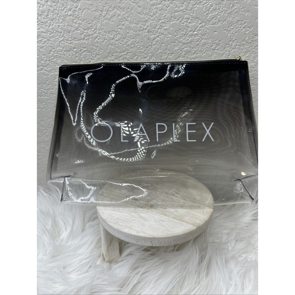 $19 🌙 Olaplex Clear Black Bag Make-up Case Brand New ‎ 11x7x2